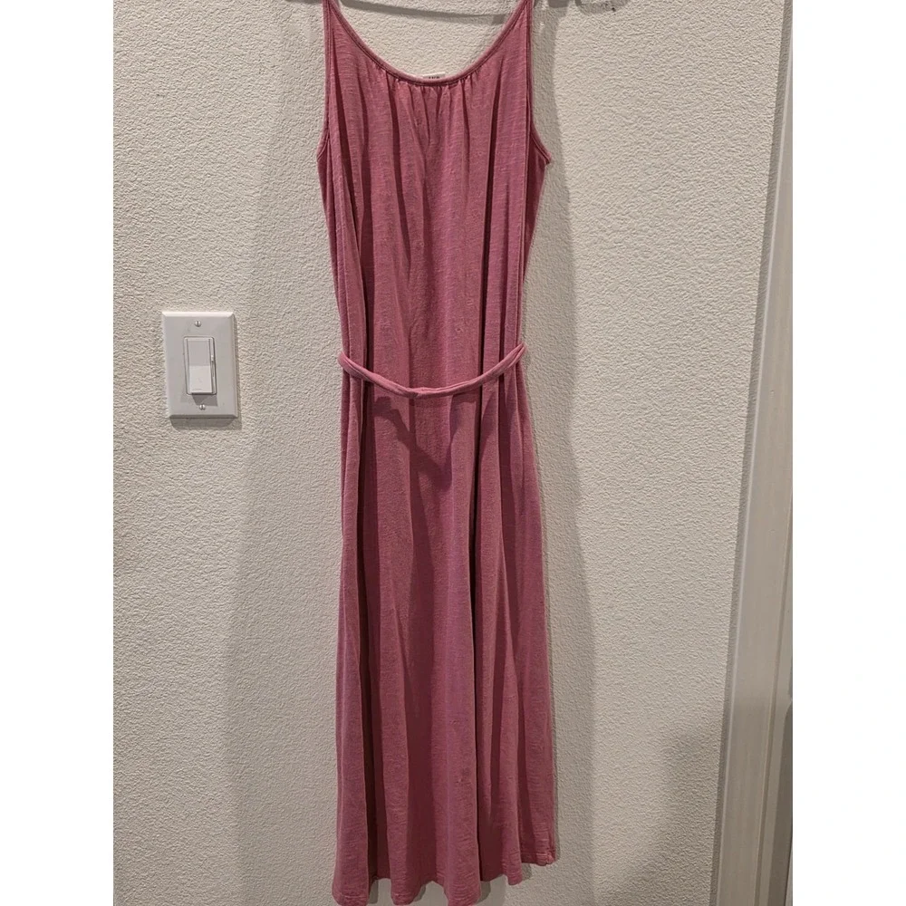Gap Dusty Pink Slipdress Midi SzXSP Cotton‎ Modal Summer Travel Feminine Comfort